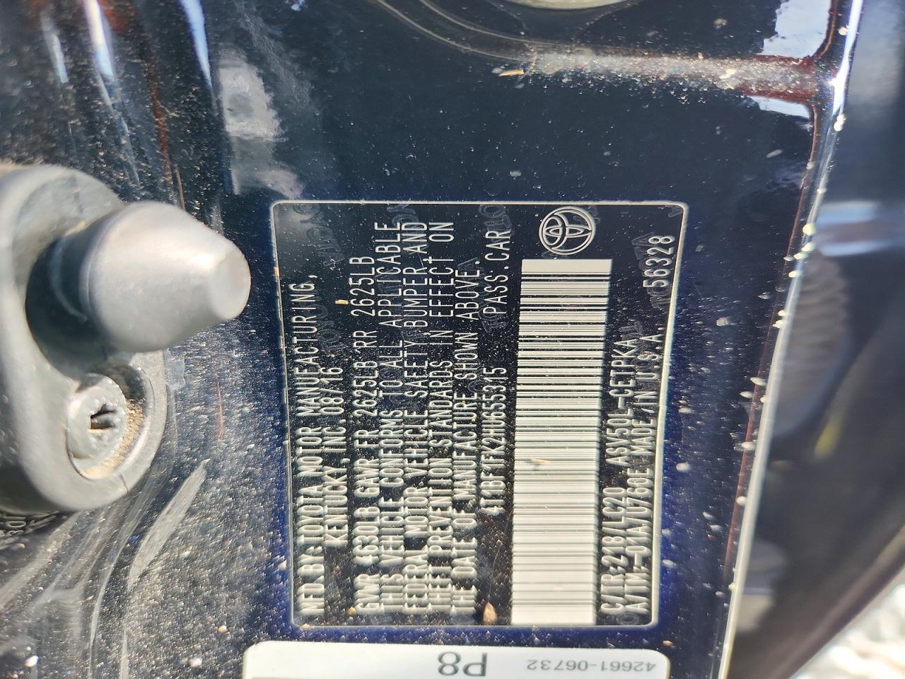 2017 TOYOTA CAMRY