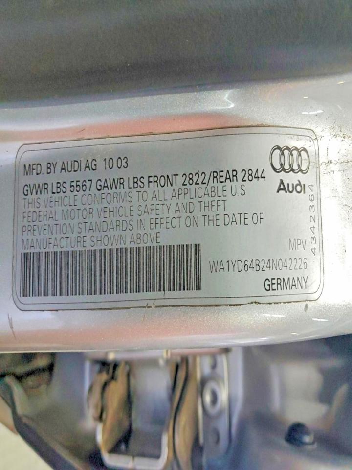 2004 AUDI ALLROAD