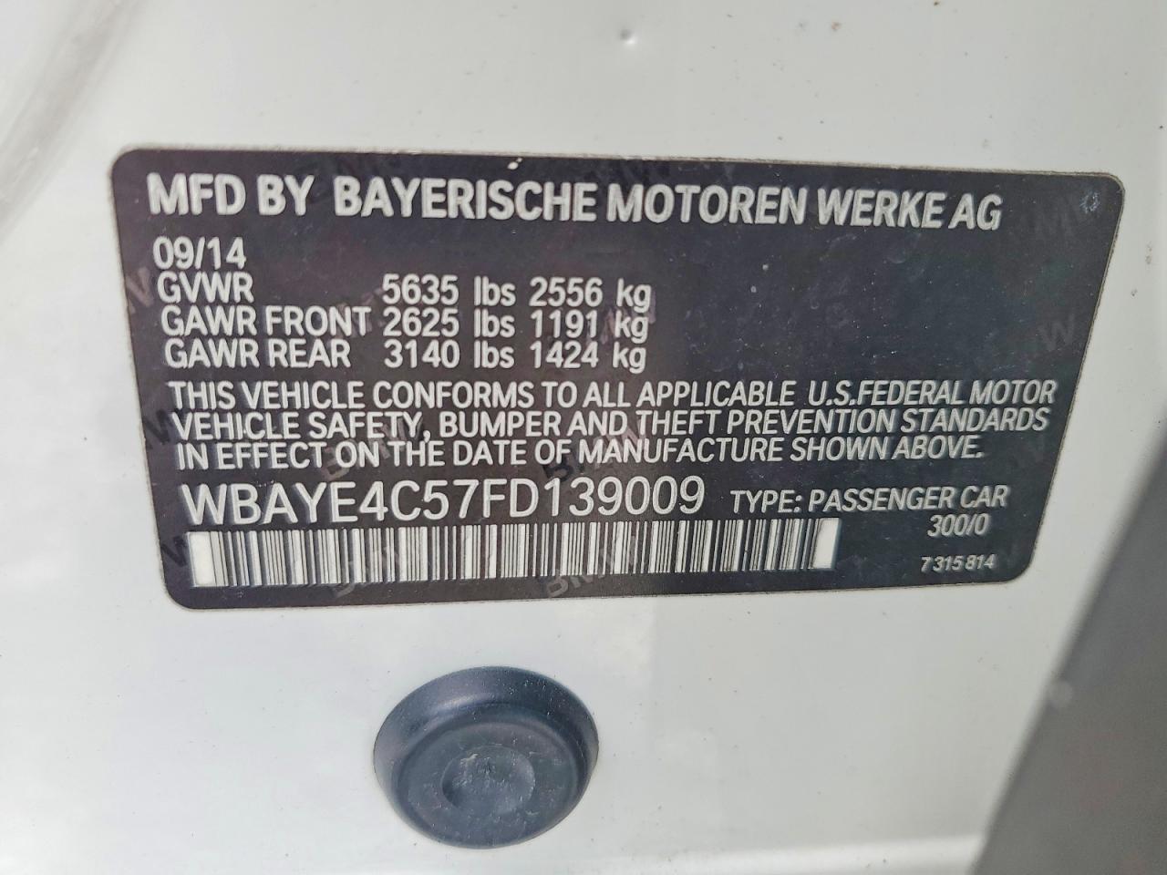 2015 BMW 7 SERIES