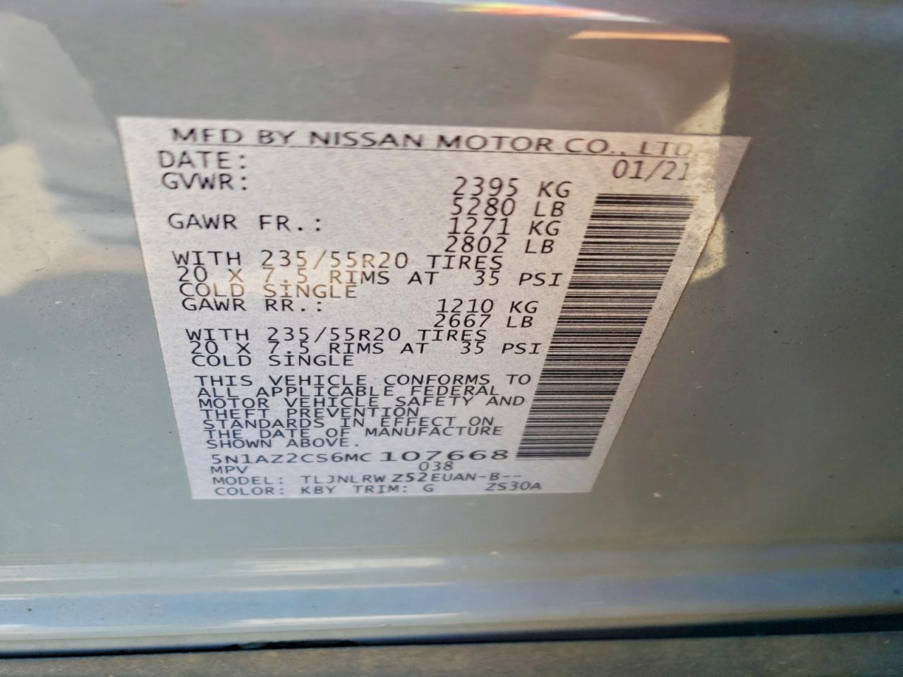 2021 NISSAN MURANO