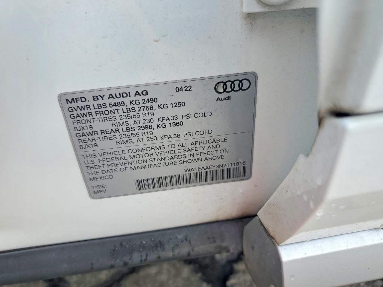 2022 AUDI Q5
