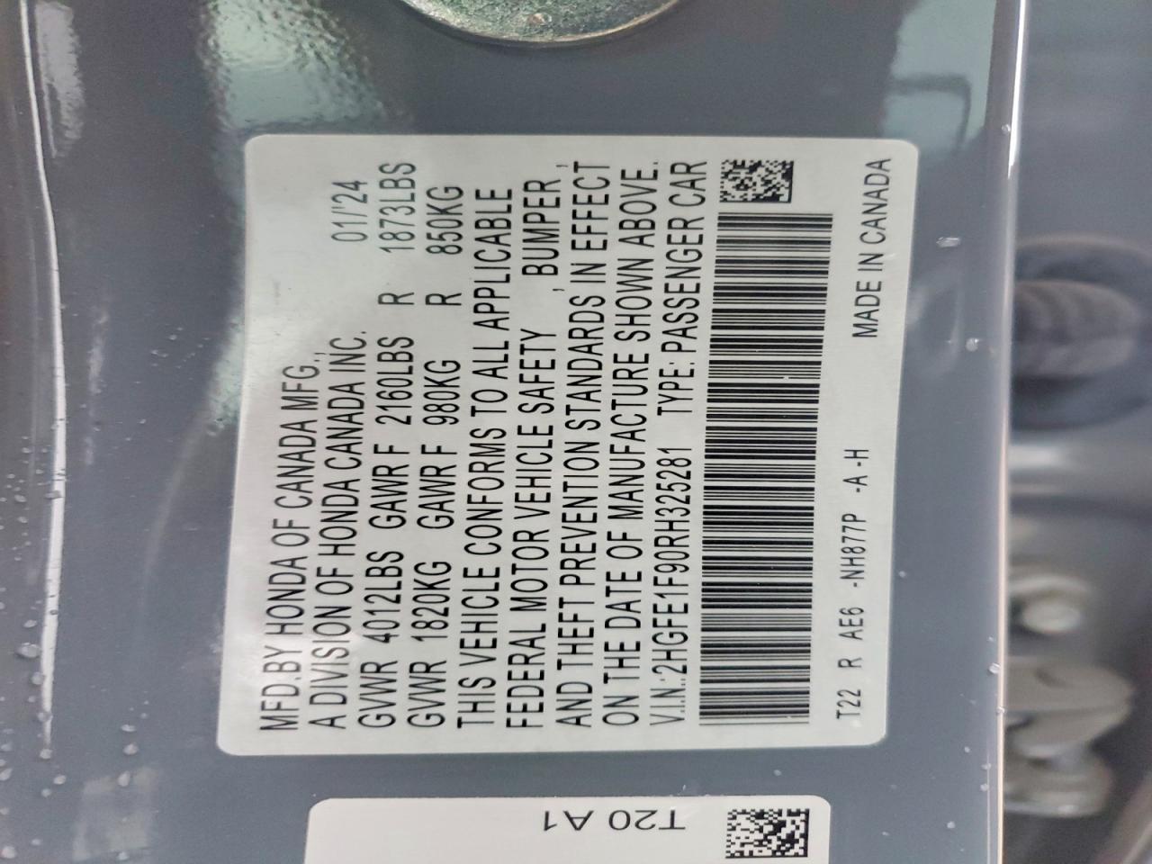 2024 HONDA CIVIC