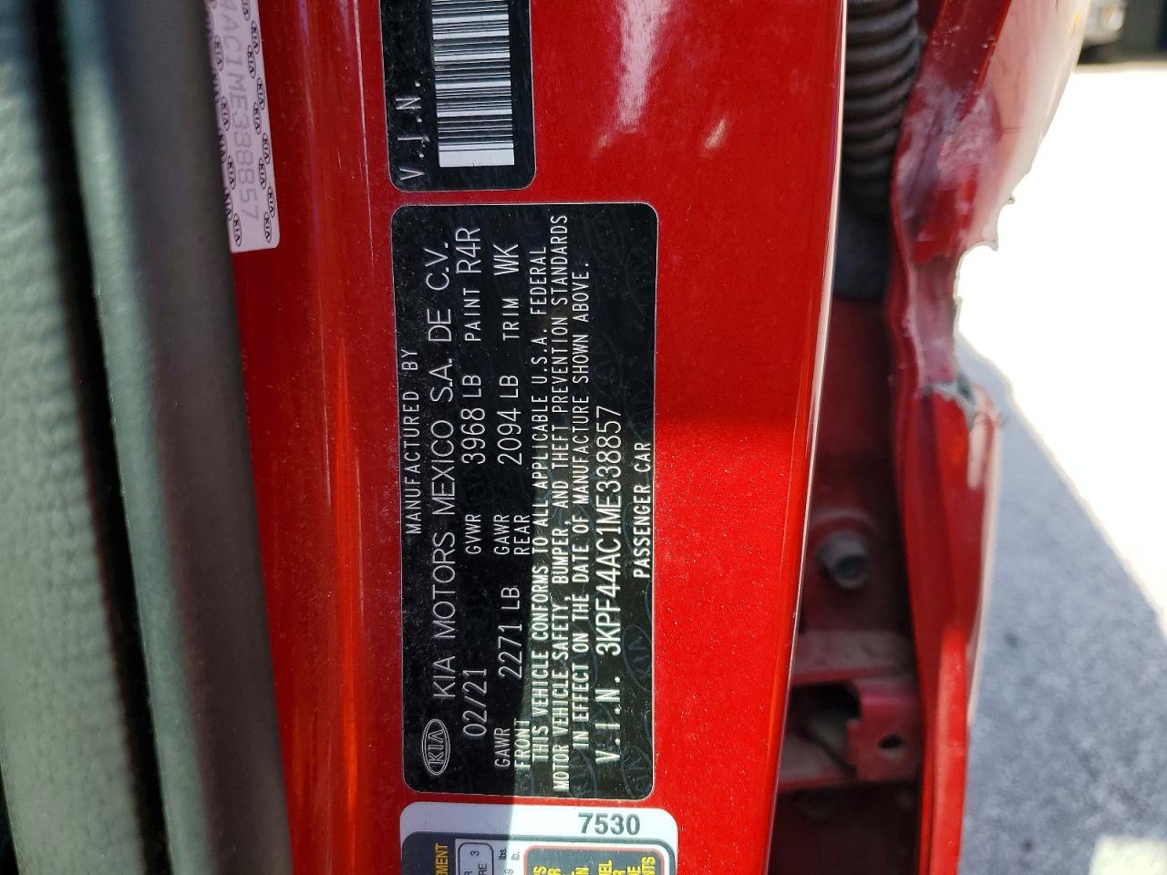 2021 KIA FORTE