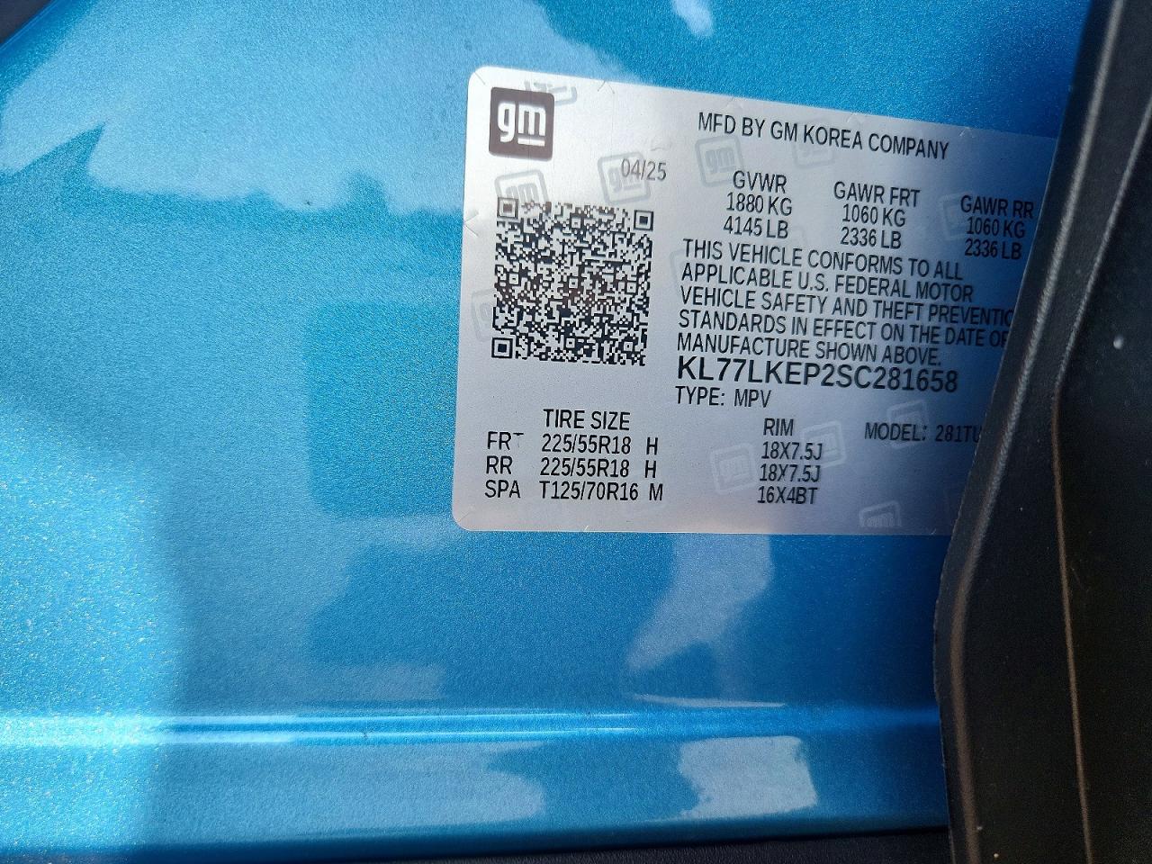 2025 CHEVROLET TRAX