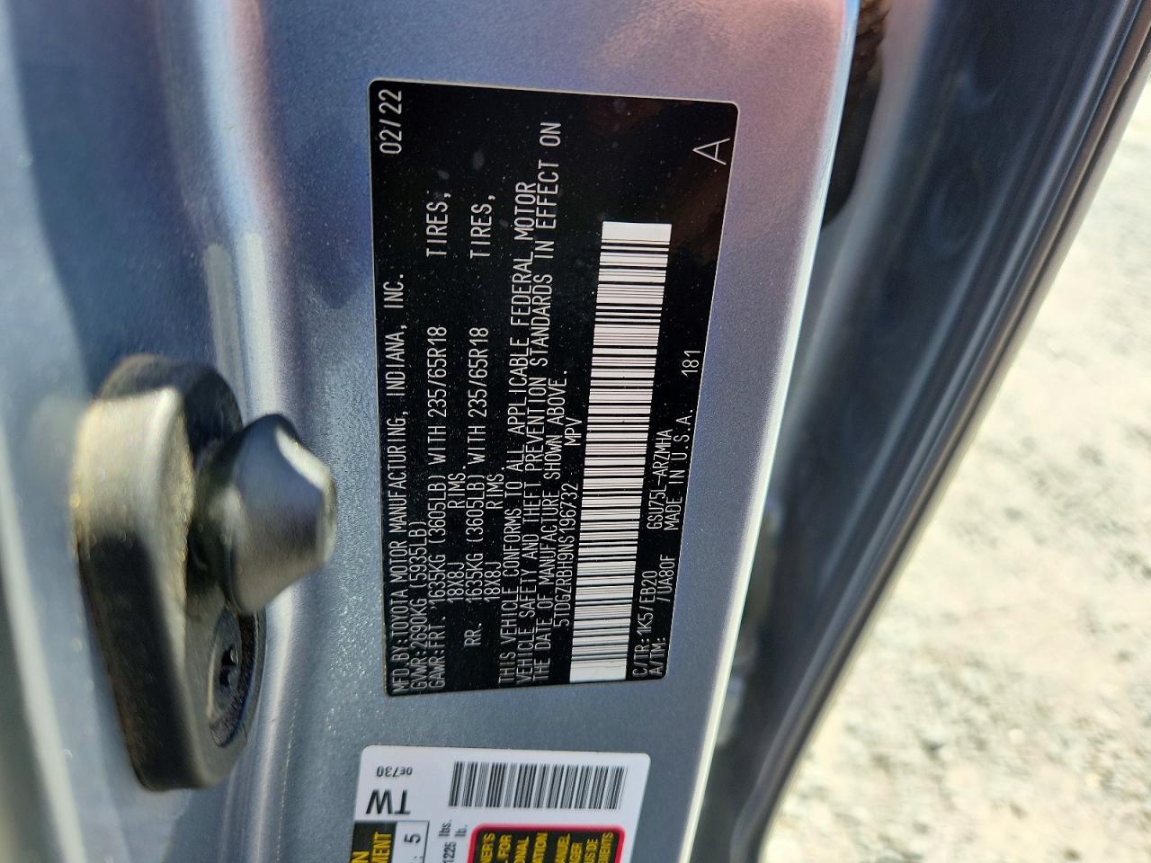 2022 TOYOTA HIGHLANDER