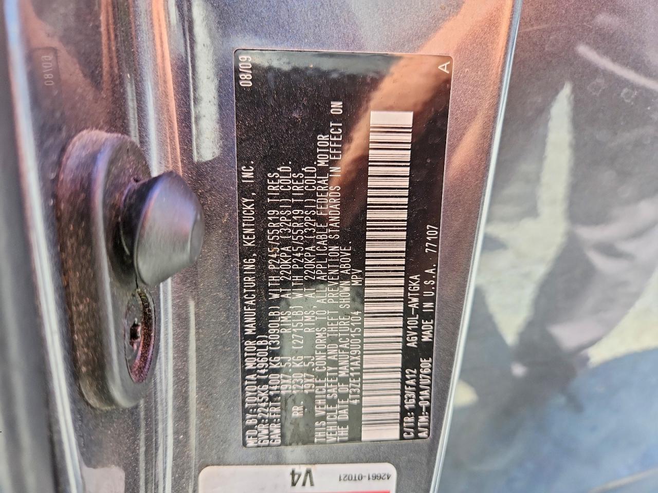 2009 TOYOTA VENZA