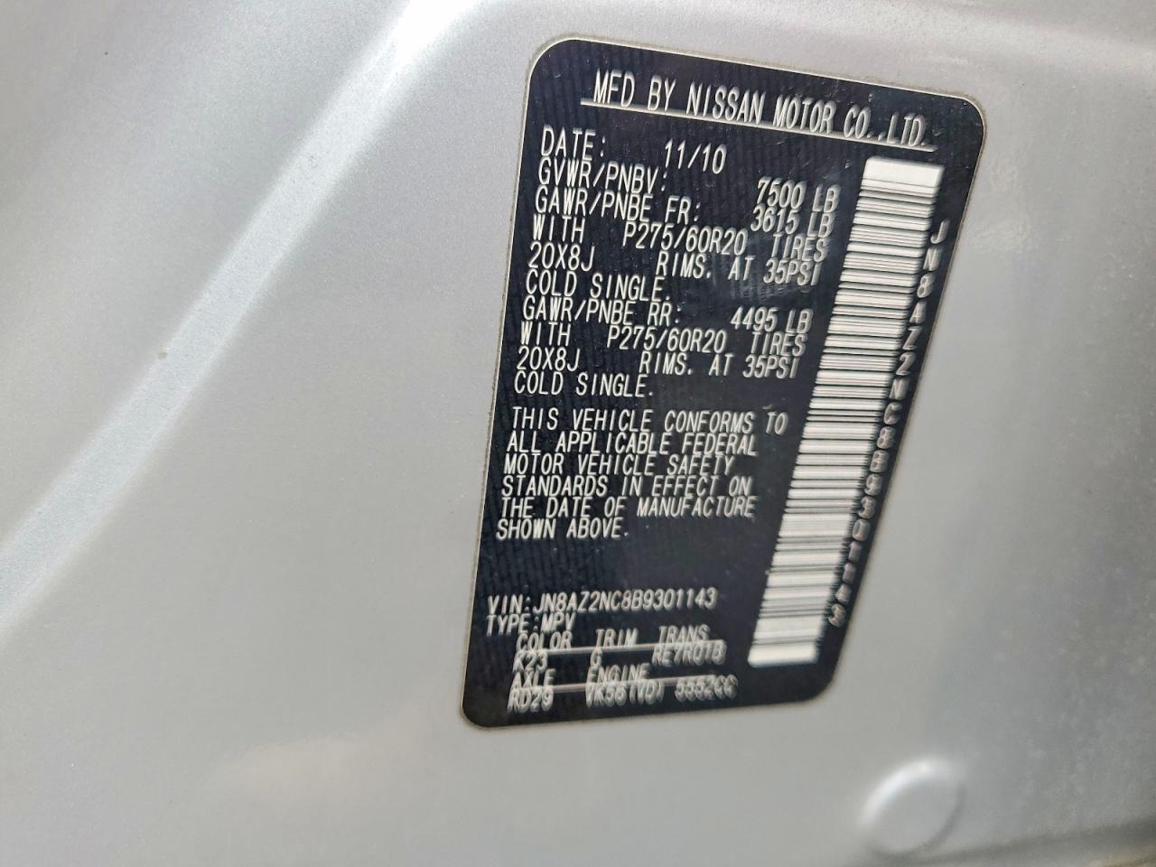 2011 INFINITI QX56