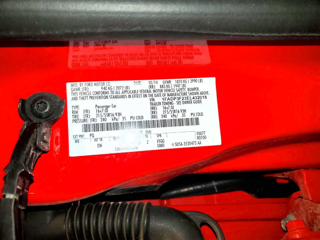 2014 FORD FOCUS