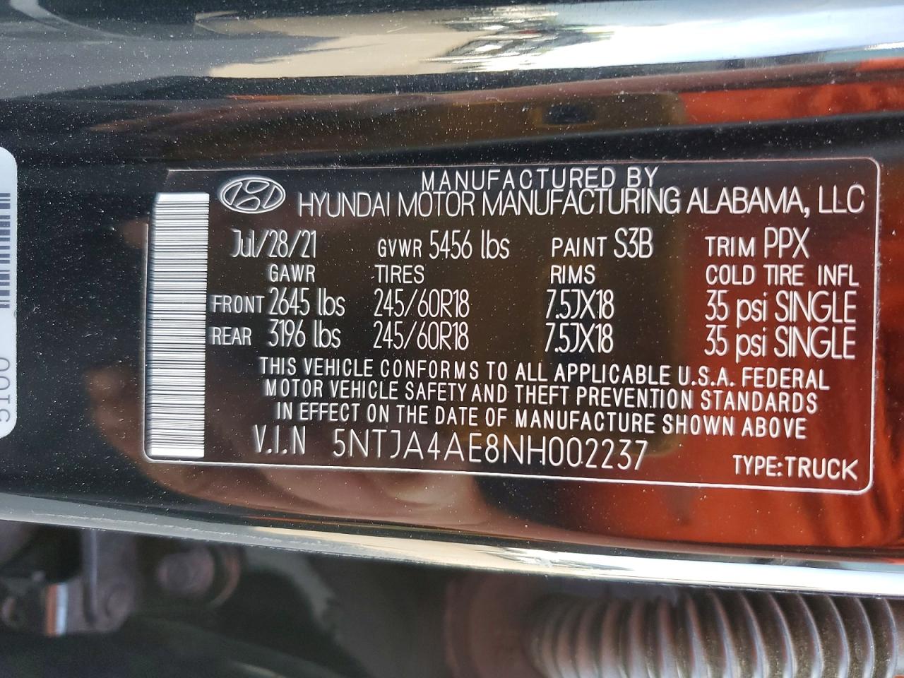 2022 HYUNDAI SANTA CRUZ