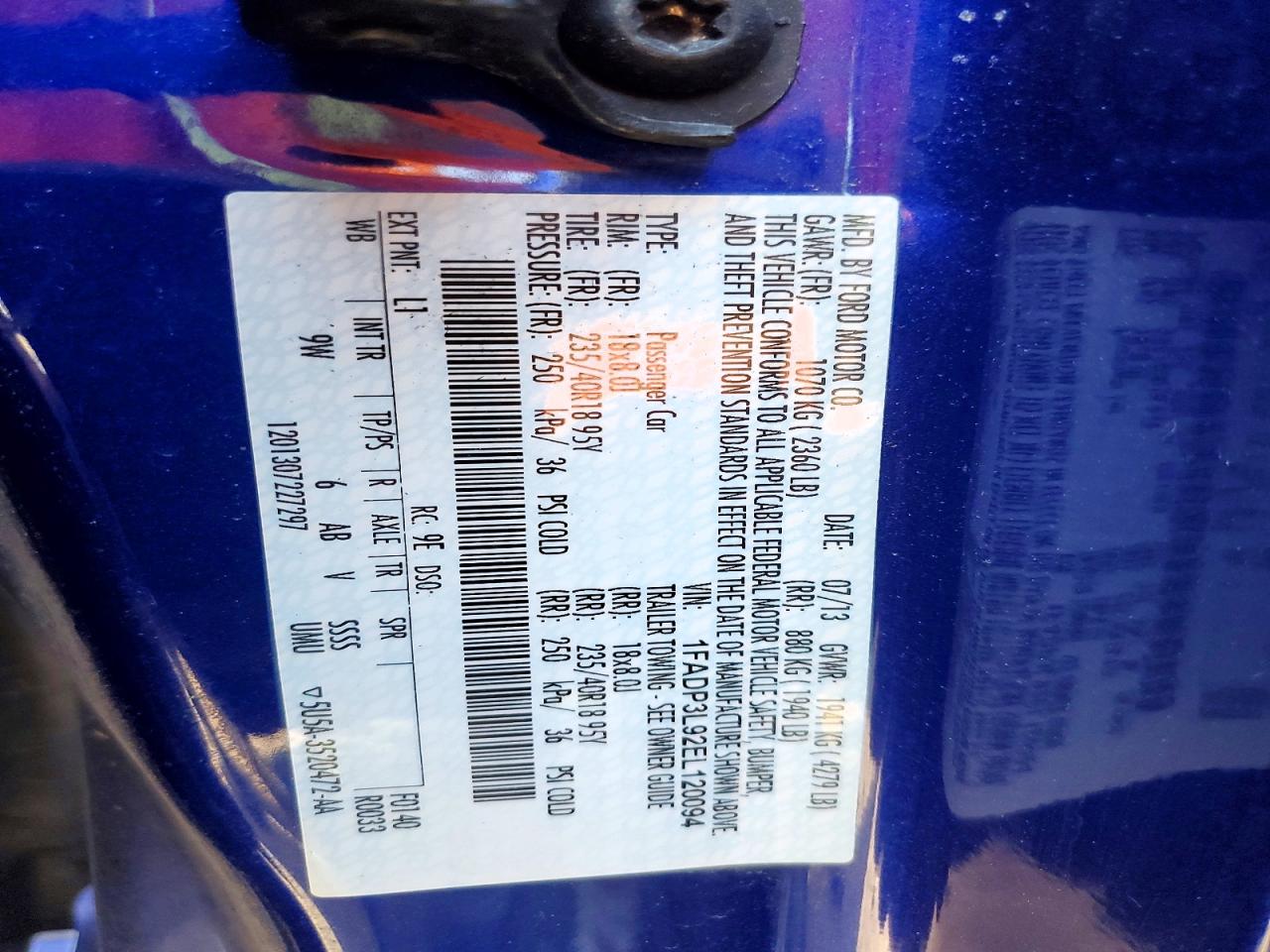 2014 FORD FOCUS