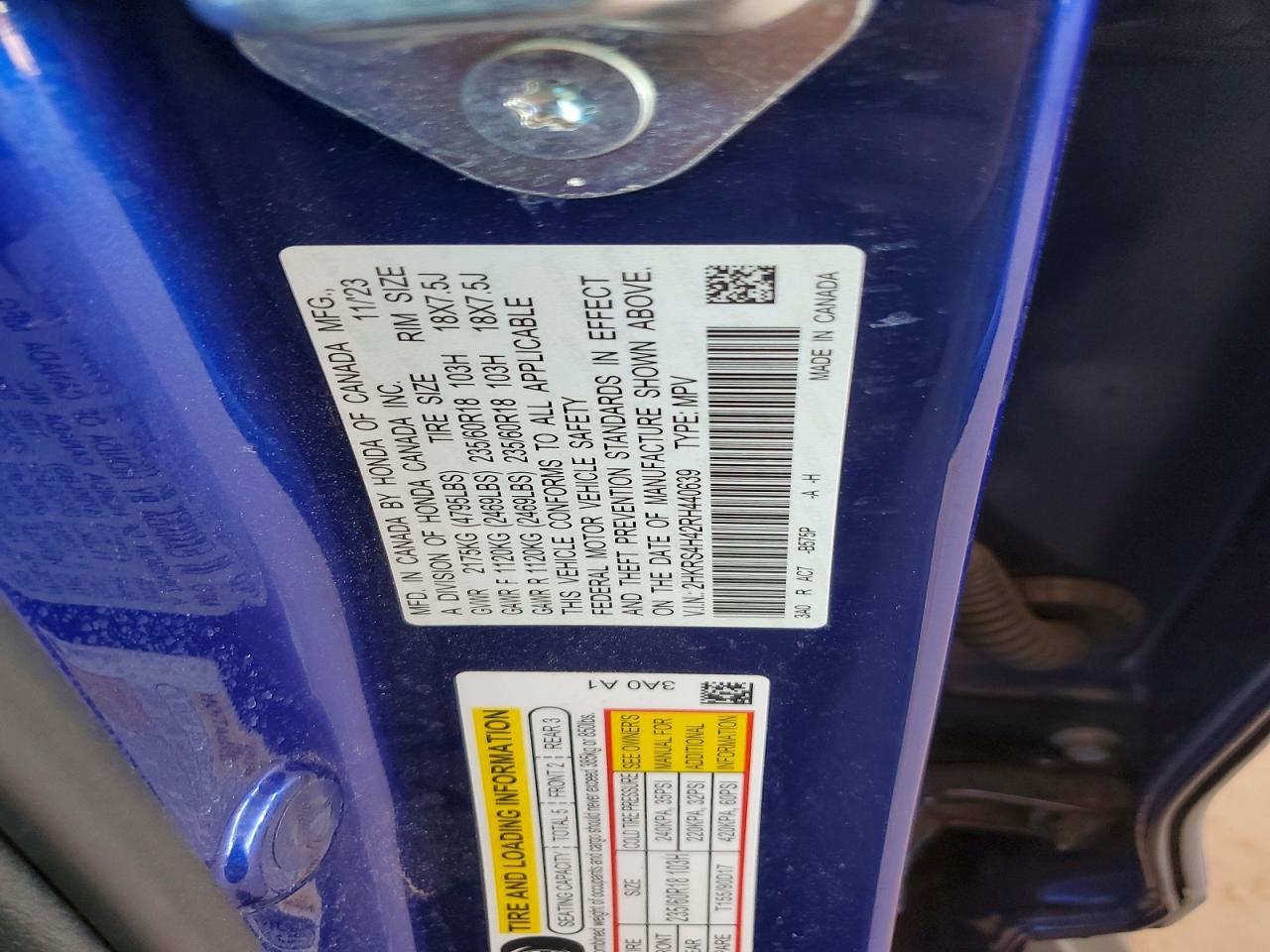 2024 HONDA CRV