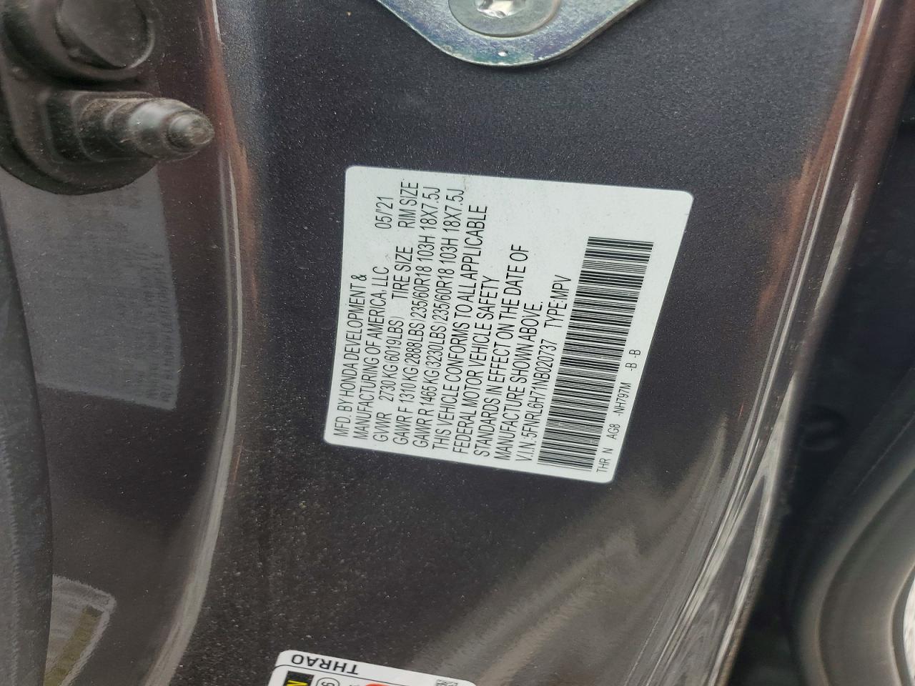 2022 HONDA ODYSSEY