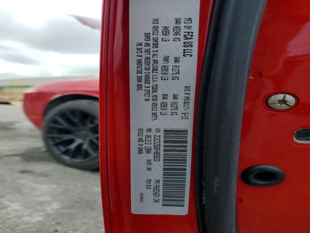 2015 DODGE CHALLENGER