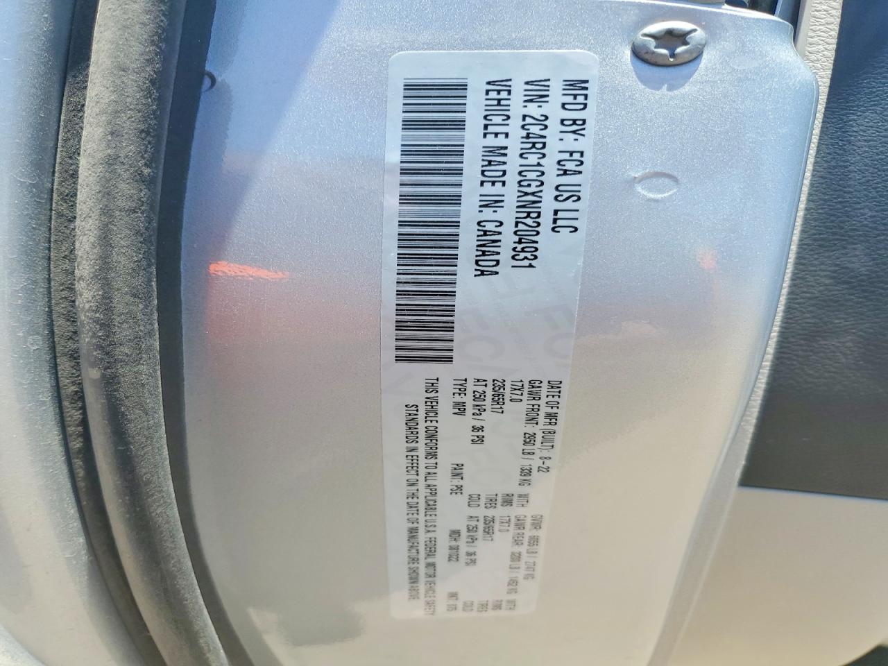 2022 CHRYSLER MINIVAN