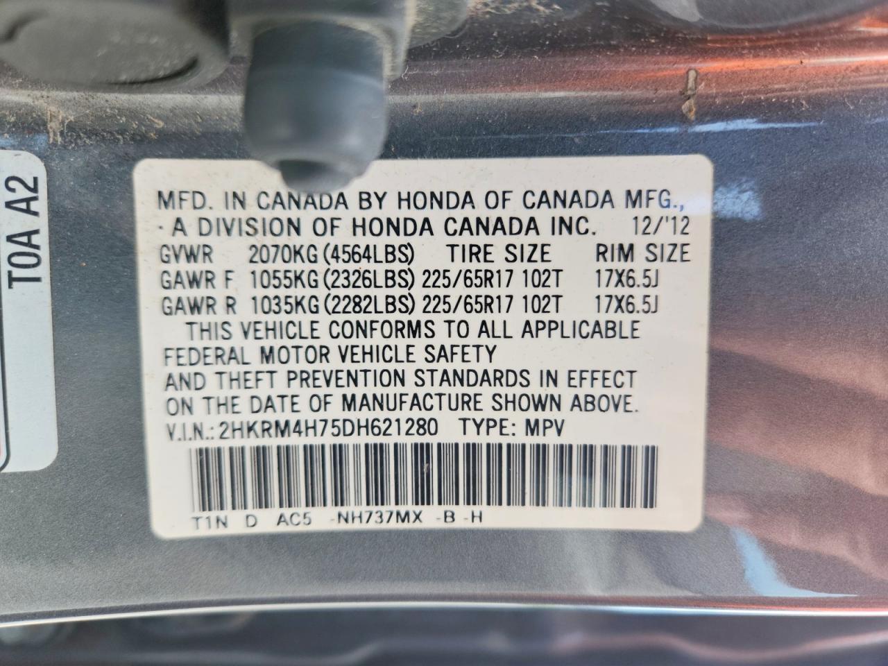 2013 HONDA CRV