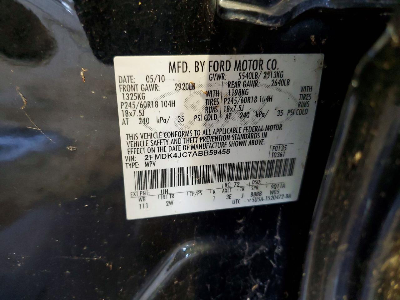 2010 FORD EDGE