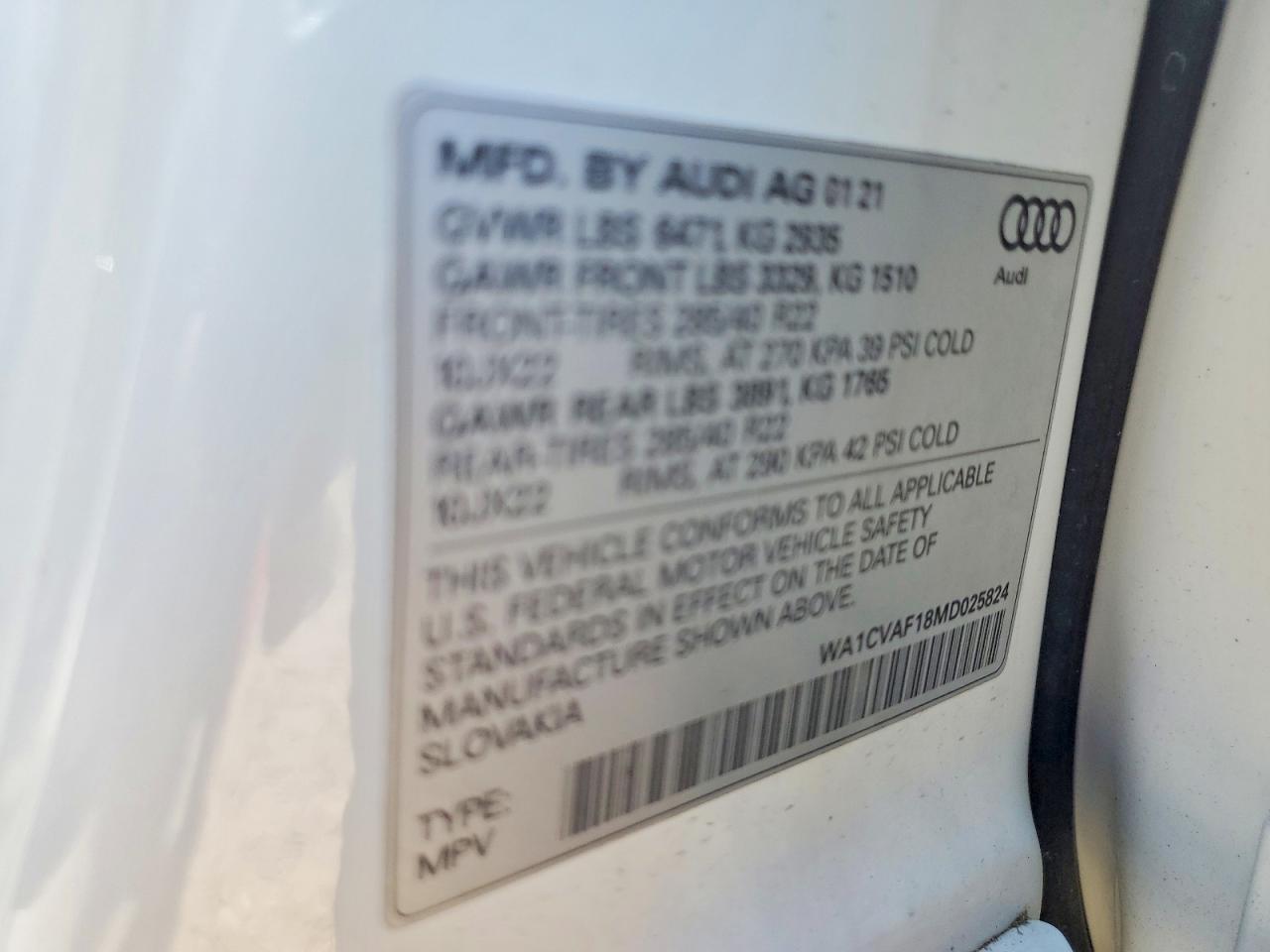 2021 AUDI Q8