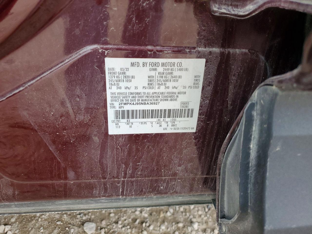 2022 FORD EDGE