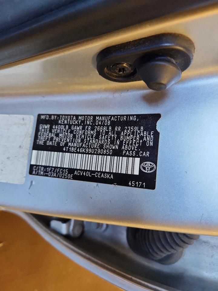 2009 TOYOTA CAMRY
