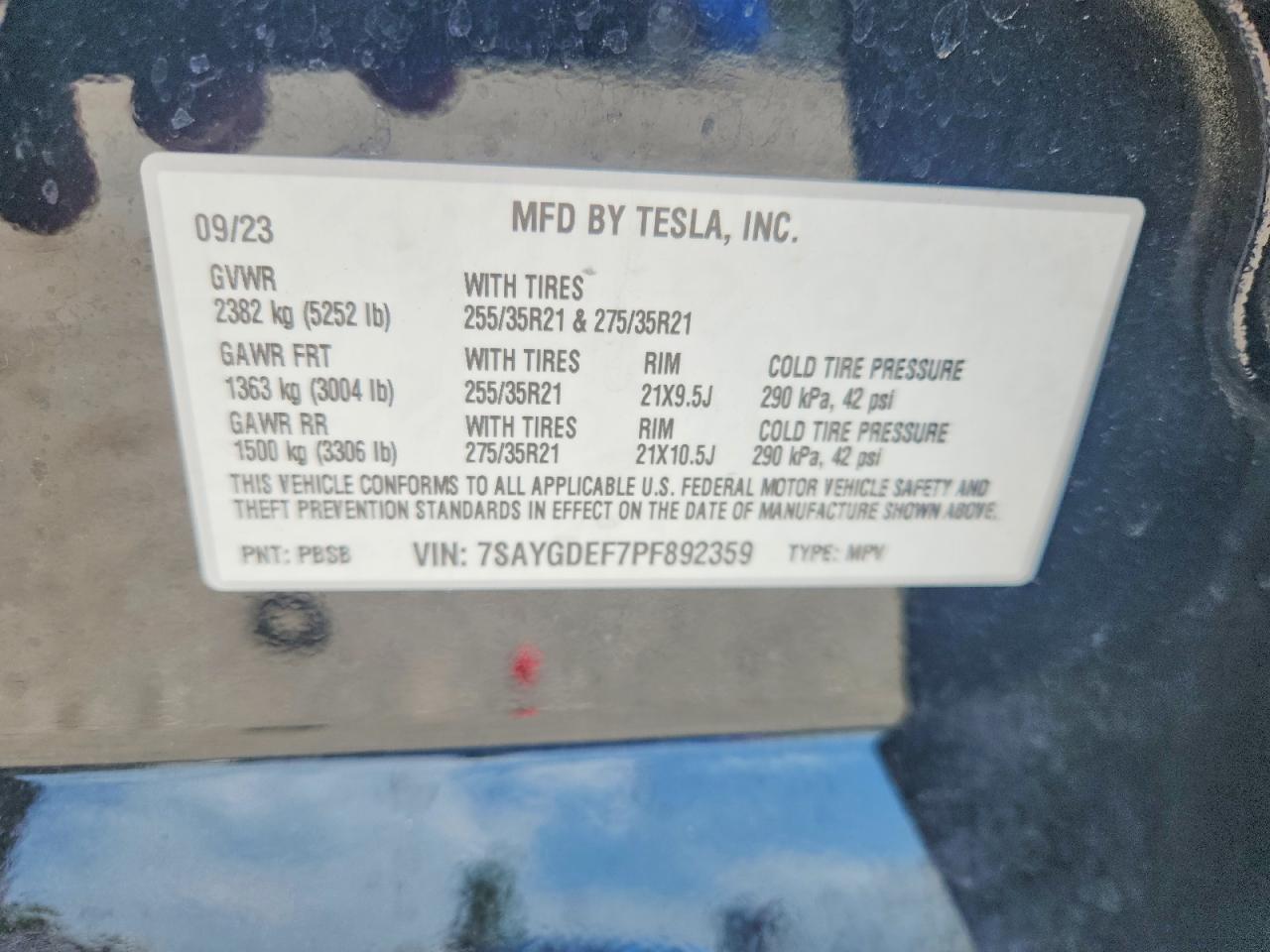 2023 TESLA MODEL Y