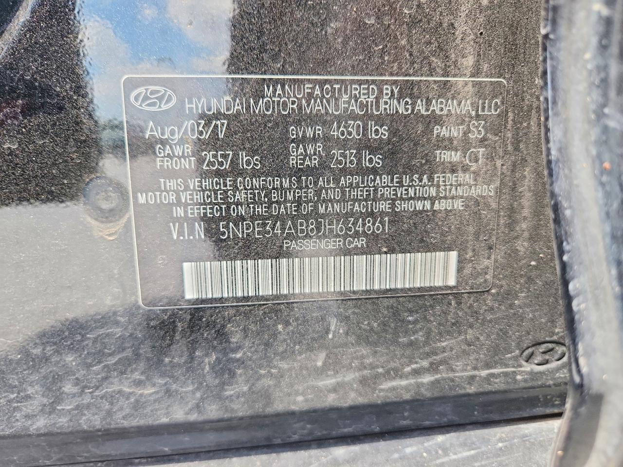 2018 HYUNDAI SONATA