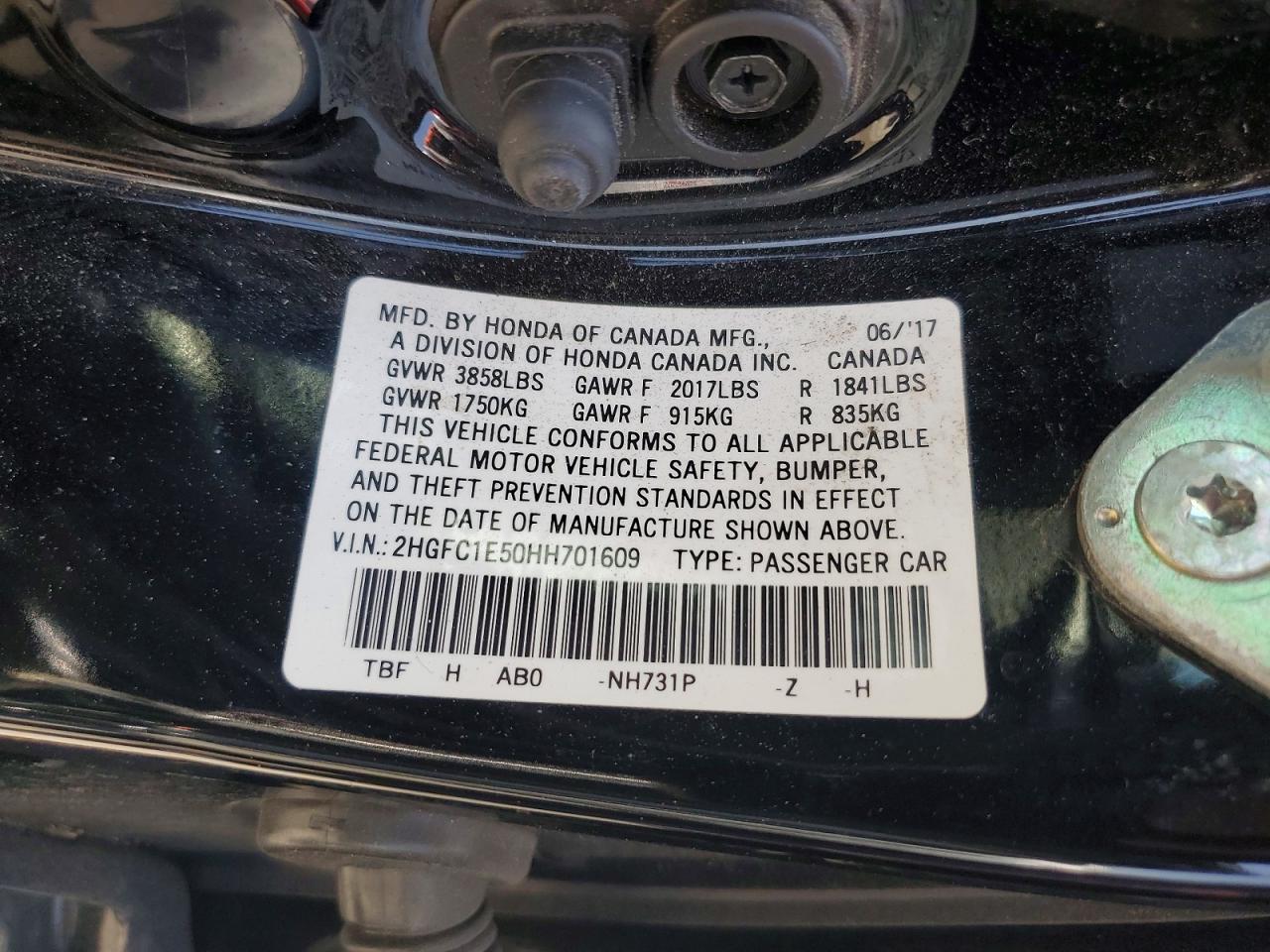 2017 HONDA CIVIC