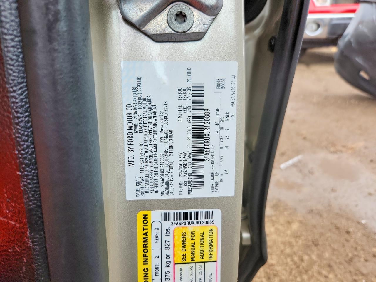 2018 FORD FUSION