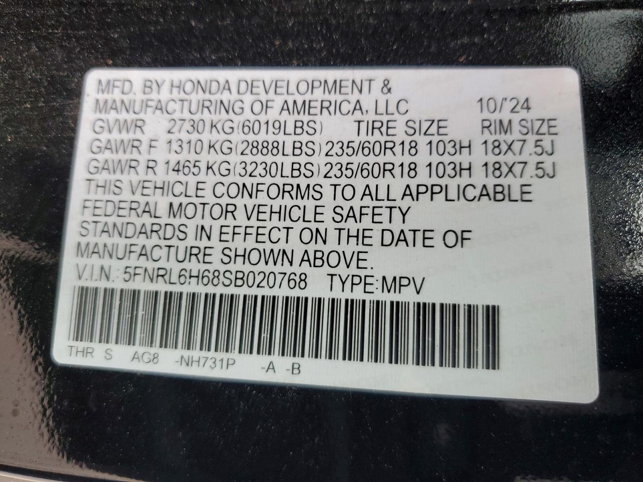 2025 HONDA All Models