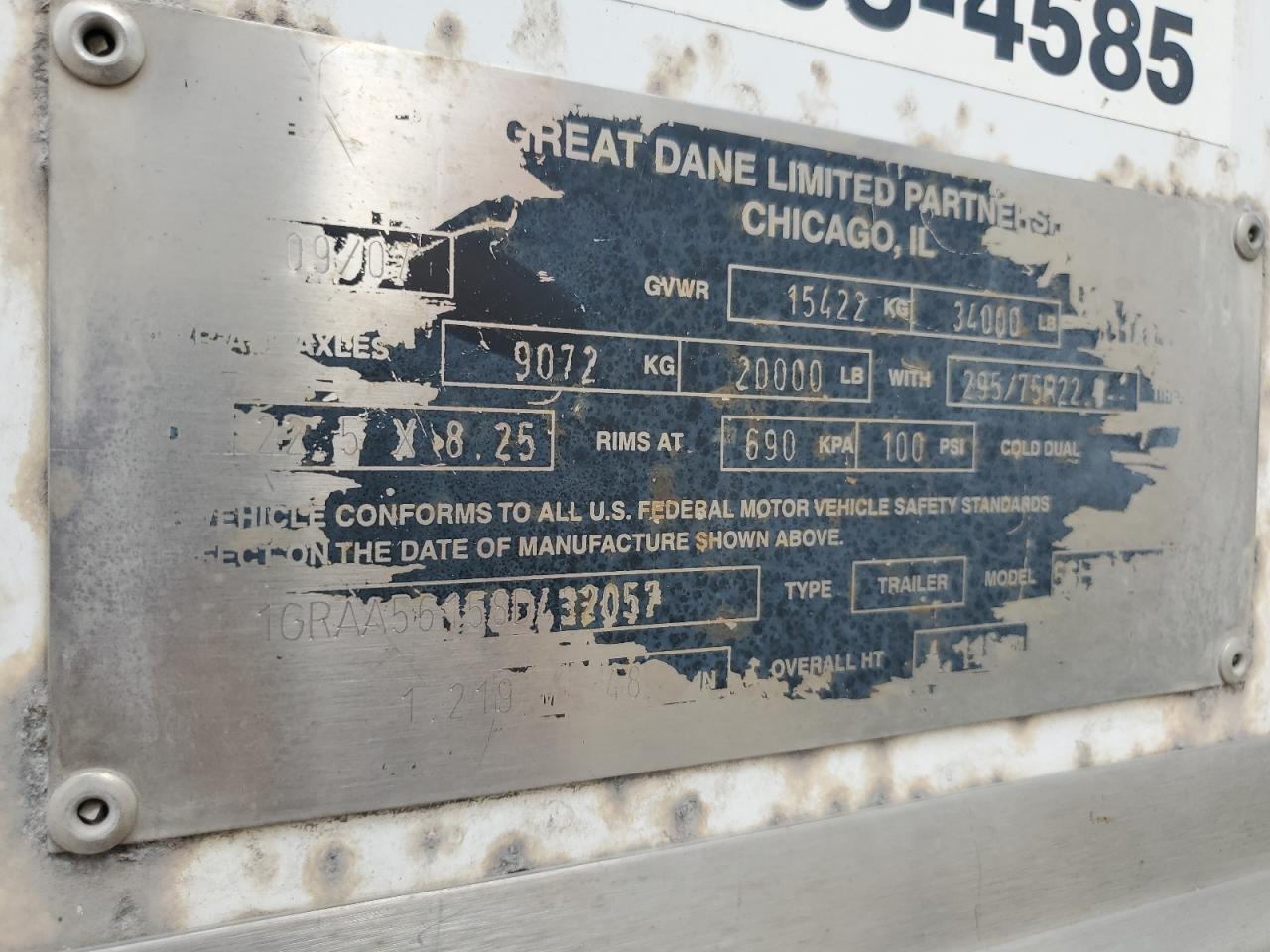 2008 GREAT DANE DRY VAN TR