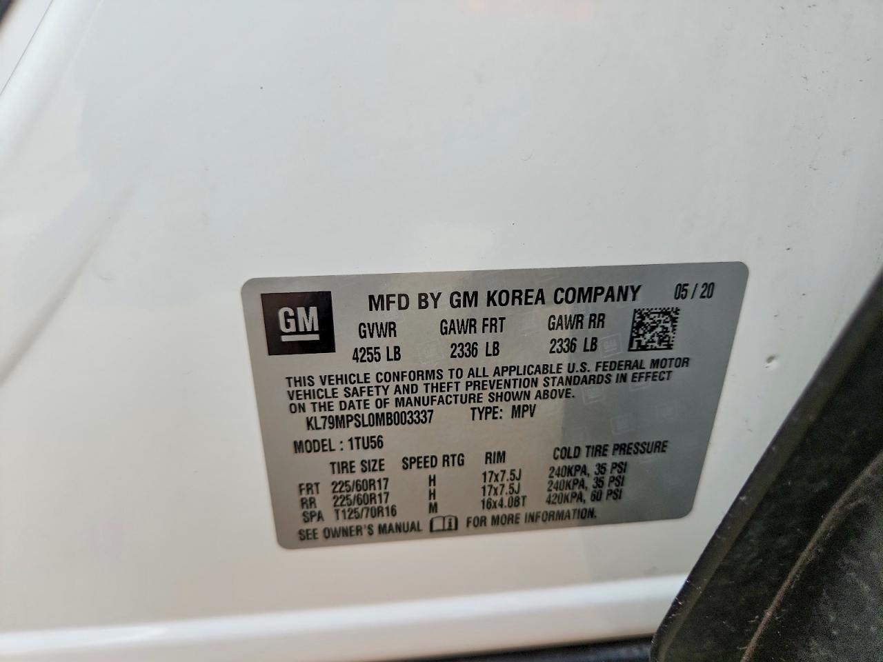 2021 CHEVROLET TRAILBLAZE