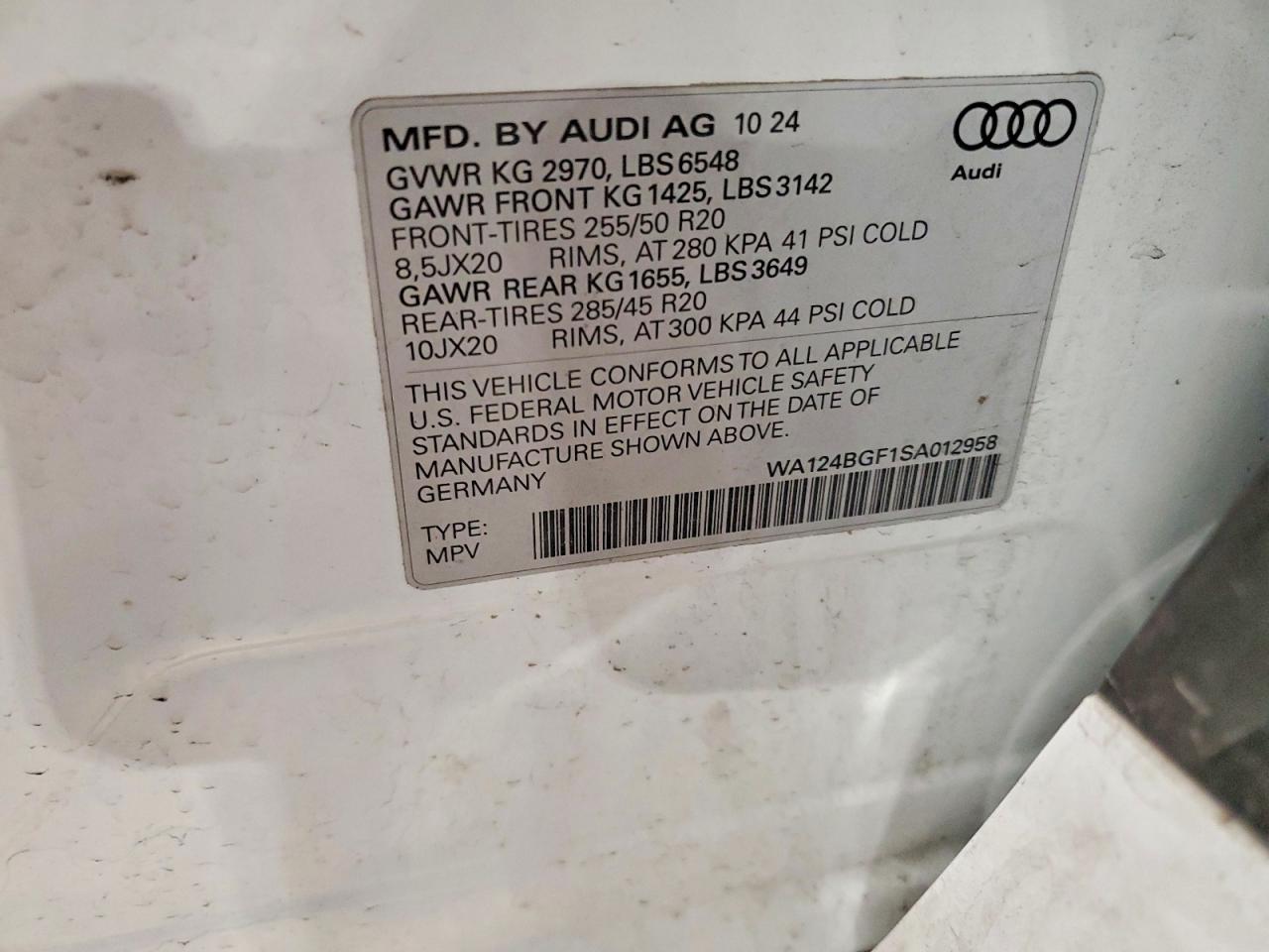 2025 AUDI ALL OTHER