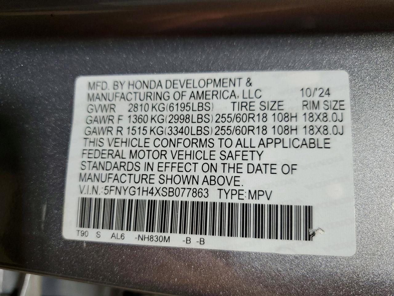 2025 HONDA PILOT