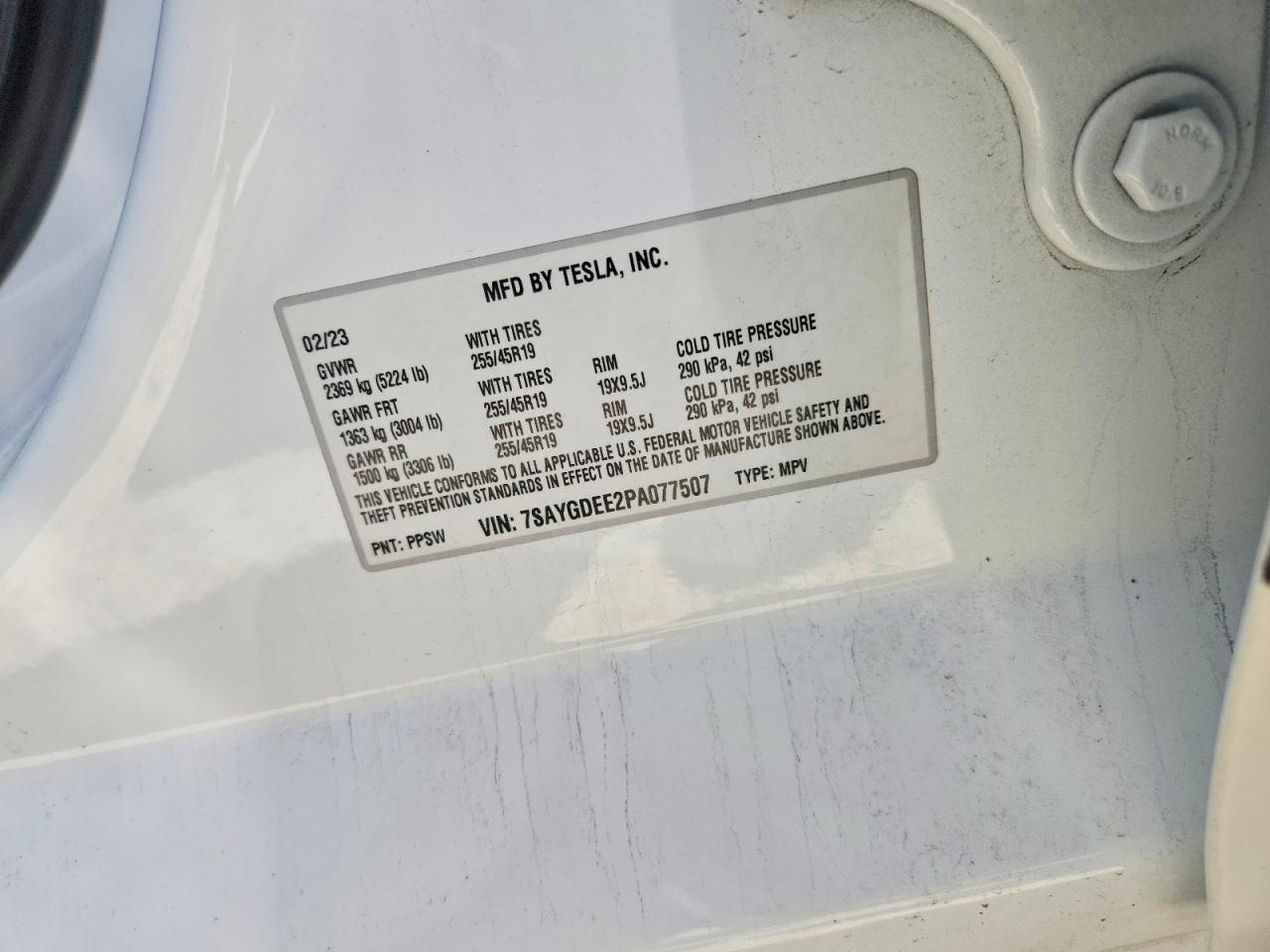 2023 TESLA MODEL Y