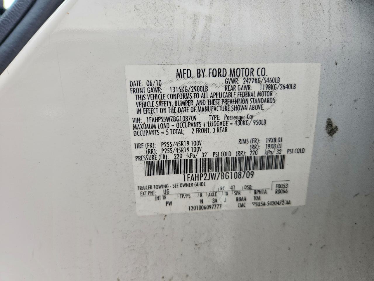 2011 FORD ALL Models