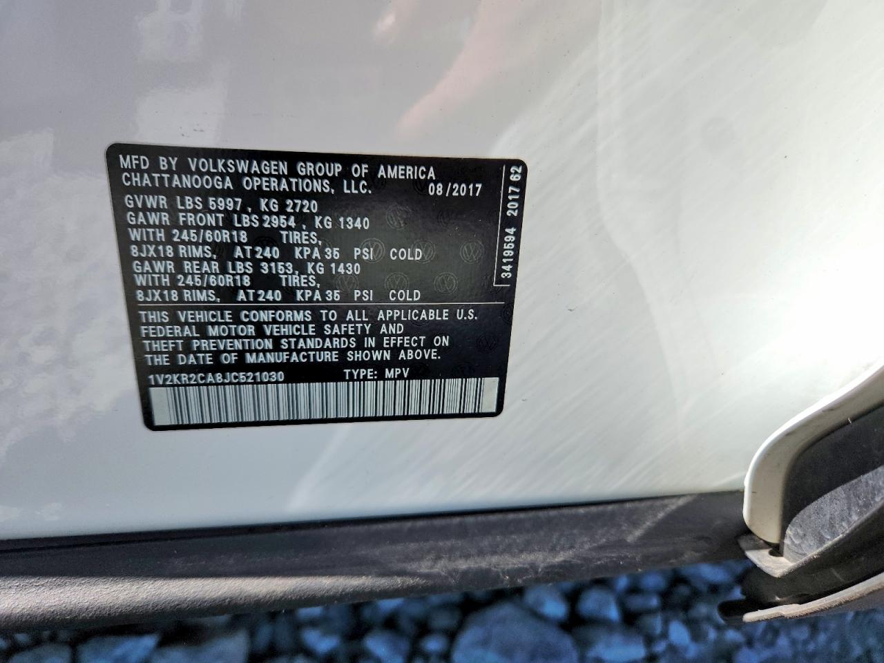 2018 VOLKSWAGEN ATLAS