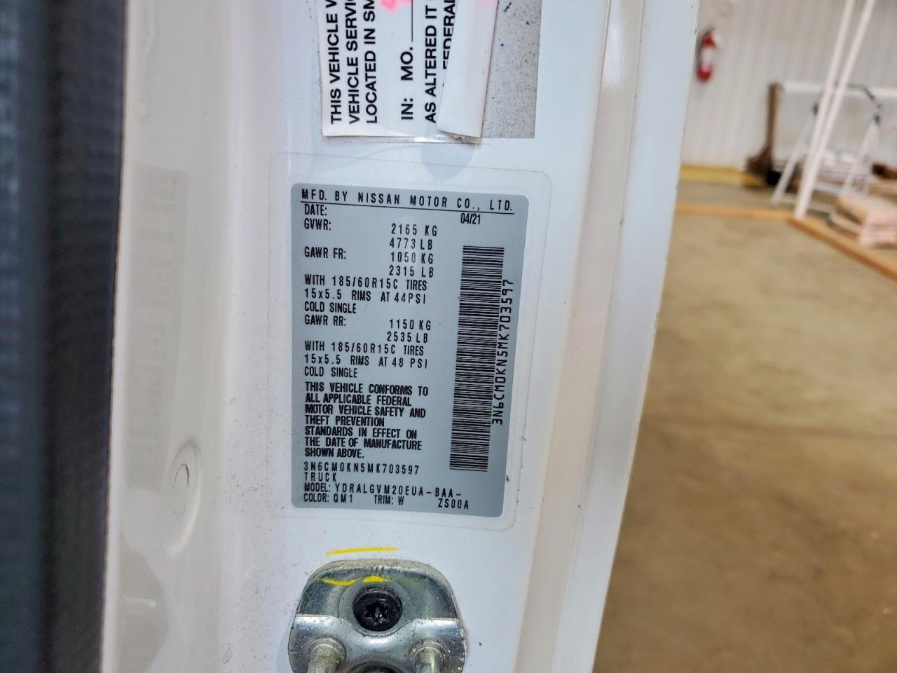 2021 NISSAN NV