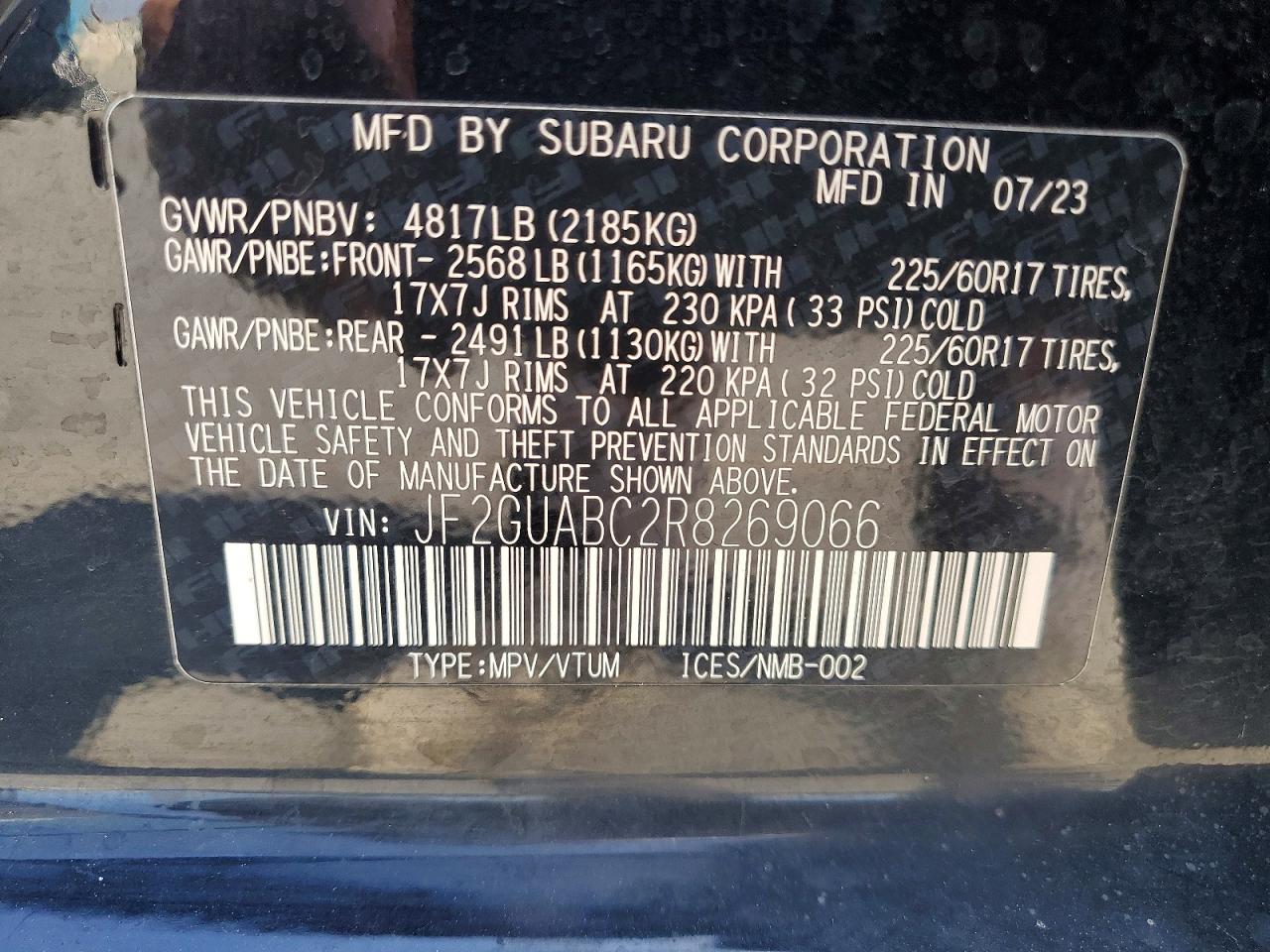 2024 SUBARU CROSSTREK