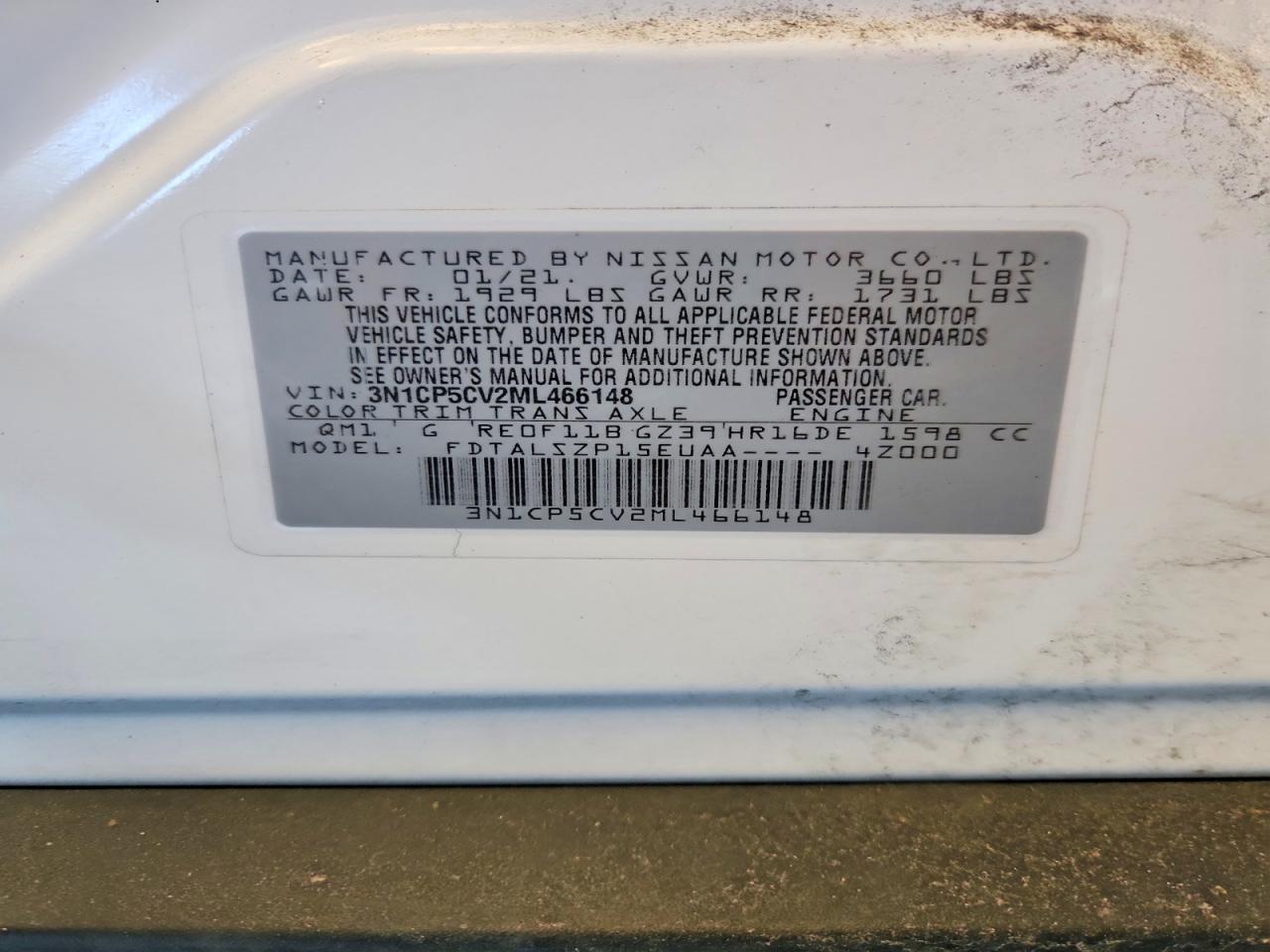 2021 NISSAN KICKS