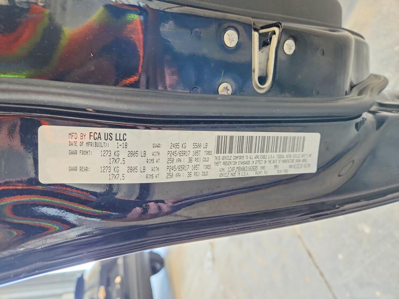 2019 JEEP CHEROKEE