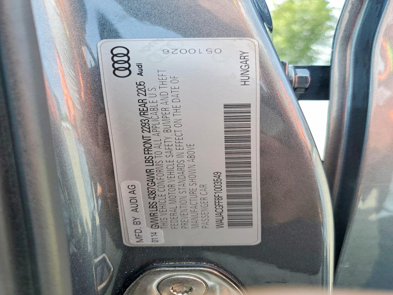 2015 AUDI A3