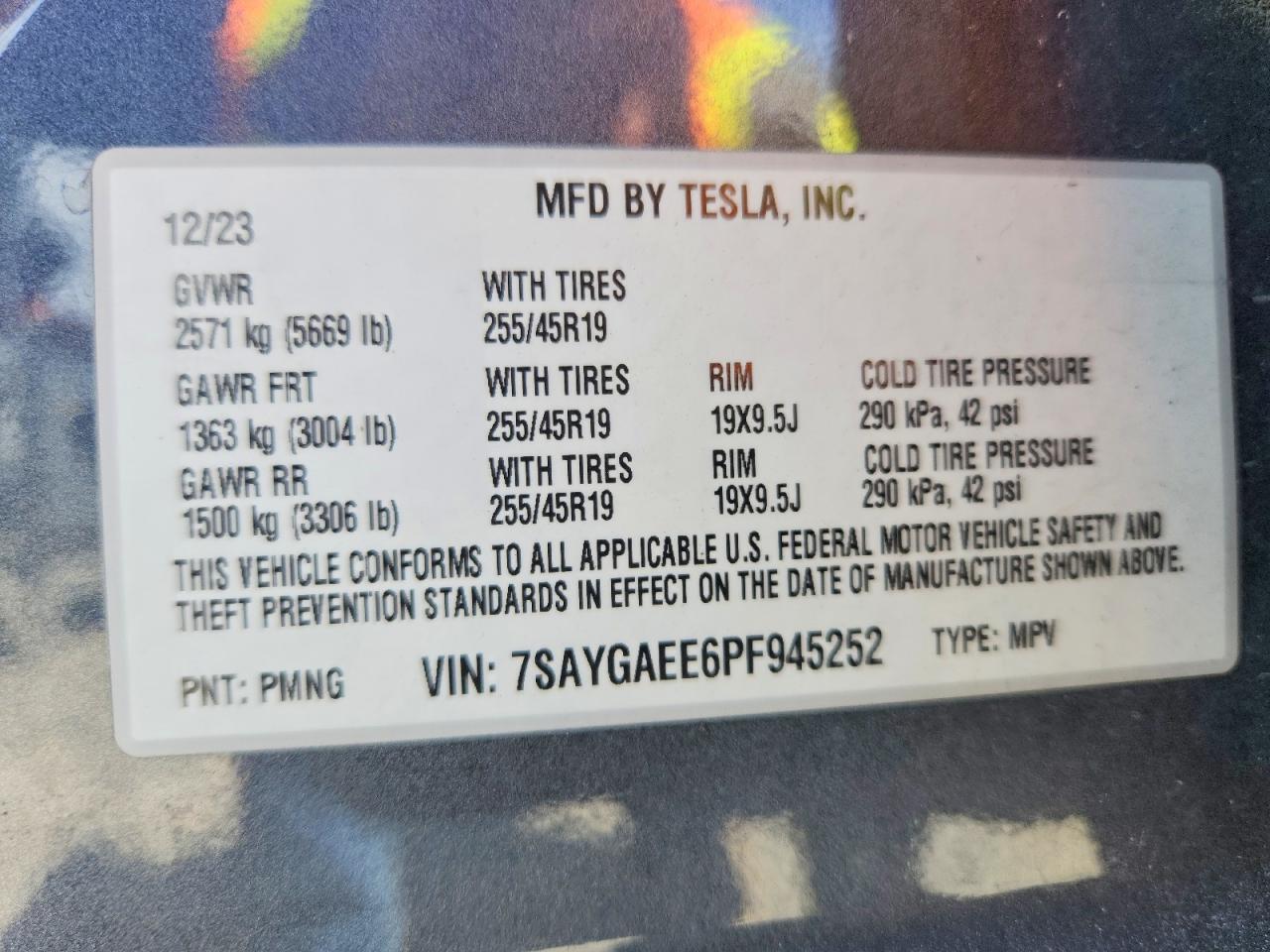 2023 TESLA MODEL Y