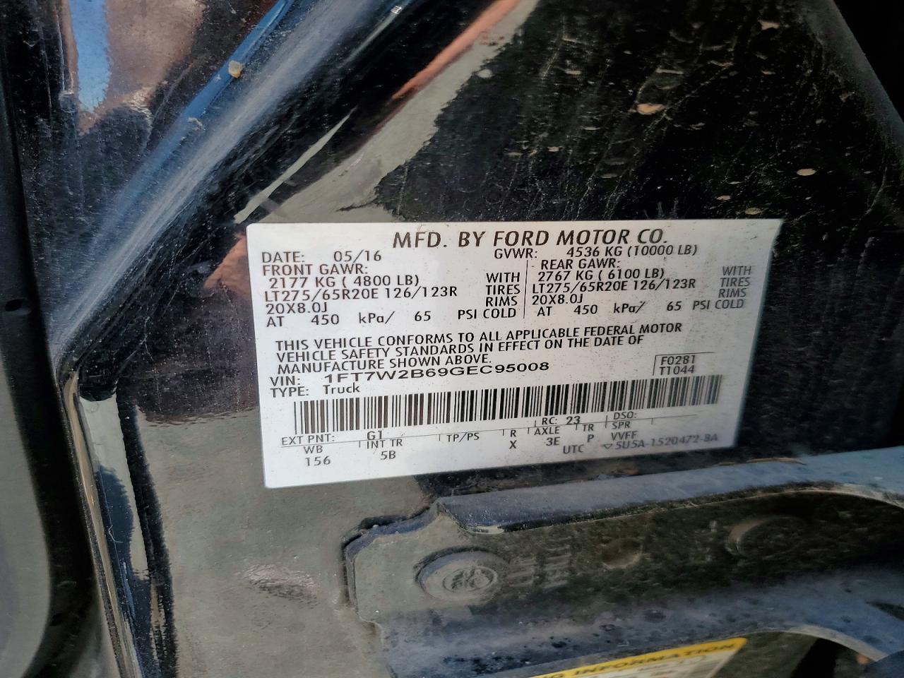 2016 FORD F250
