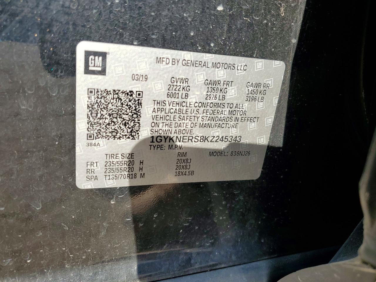 2019 CADILLAC XT5