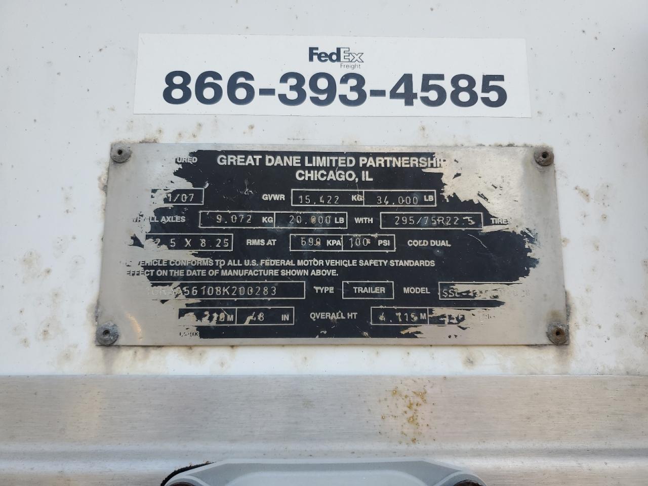 2008 GGSD DRY VAN TR
