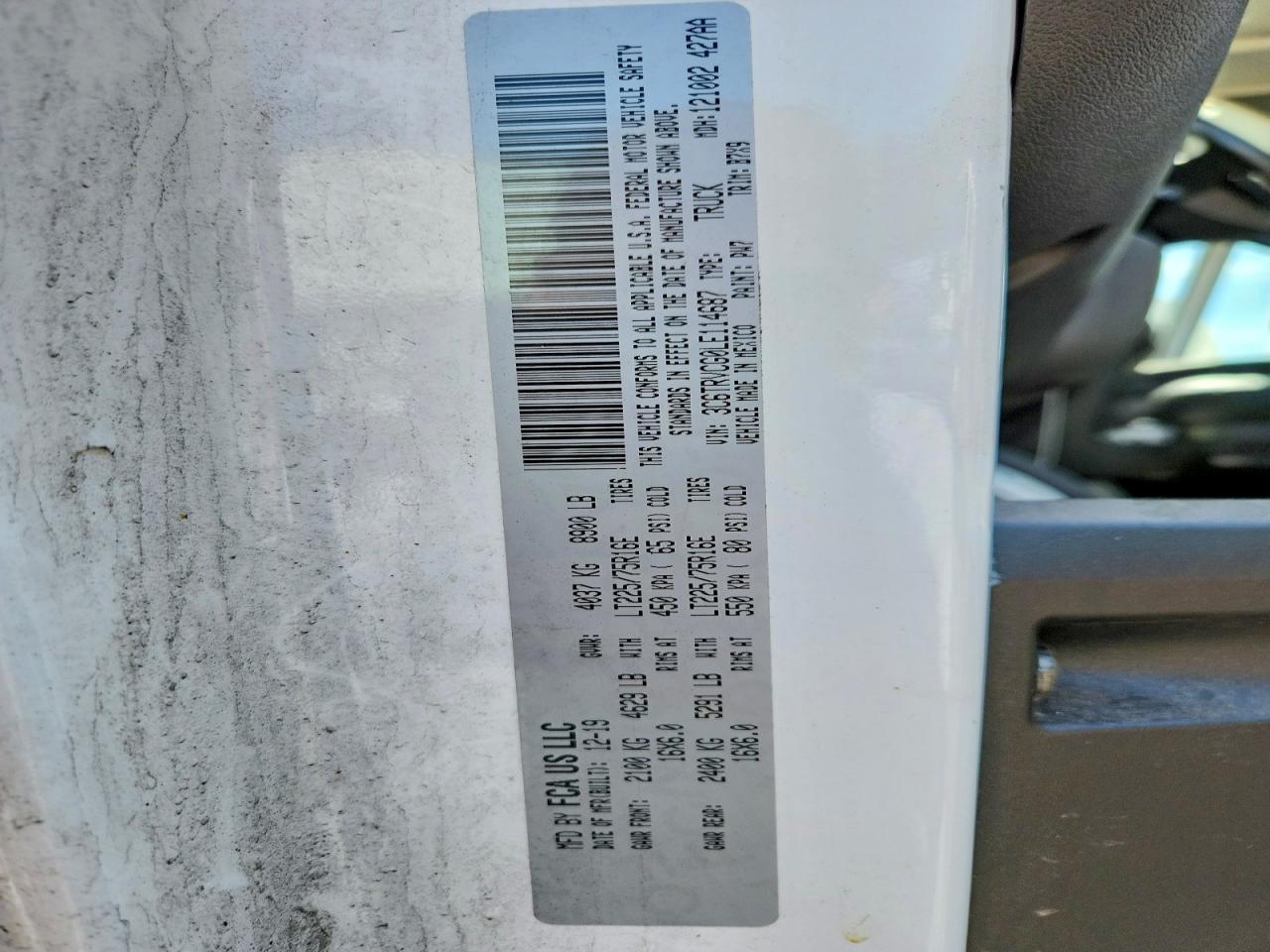 2020 RAM PROMASTER