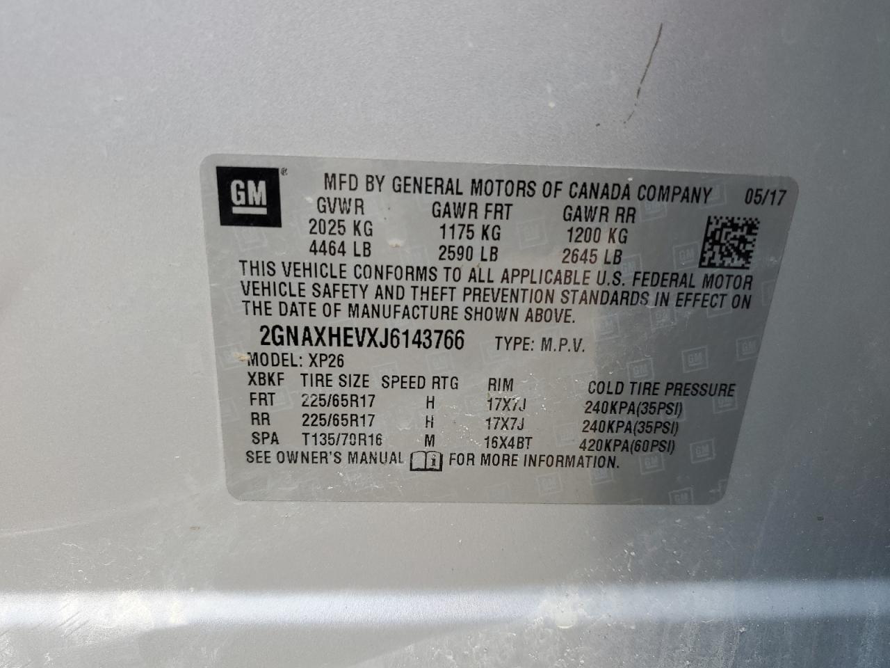 2018 CHEVROLET EQUINOX