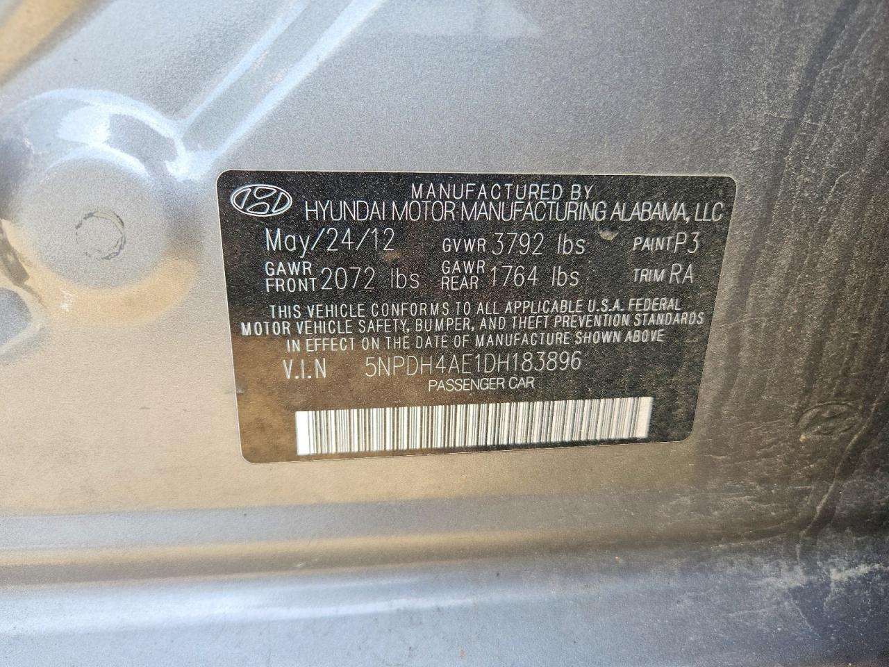 2013 HYUNDAI ELANTRA