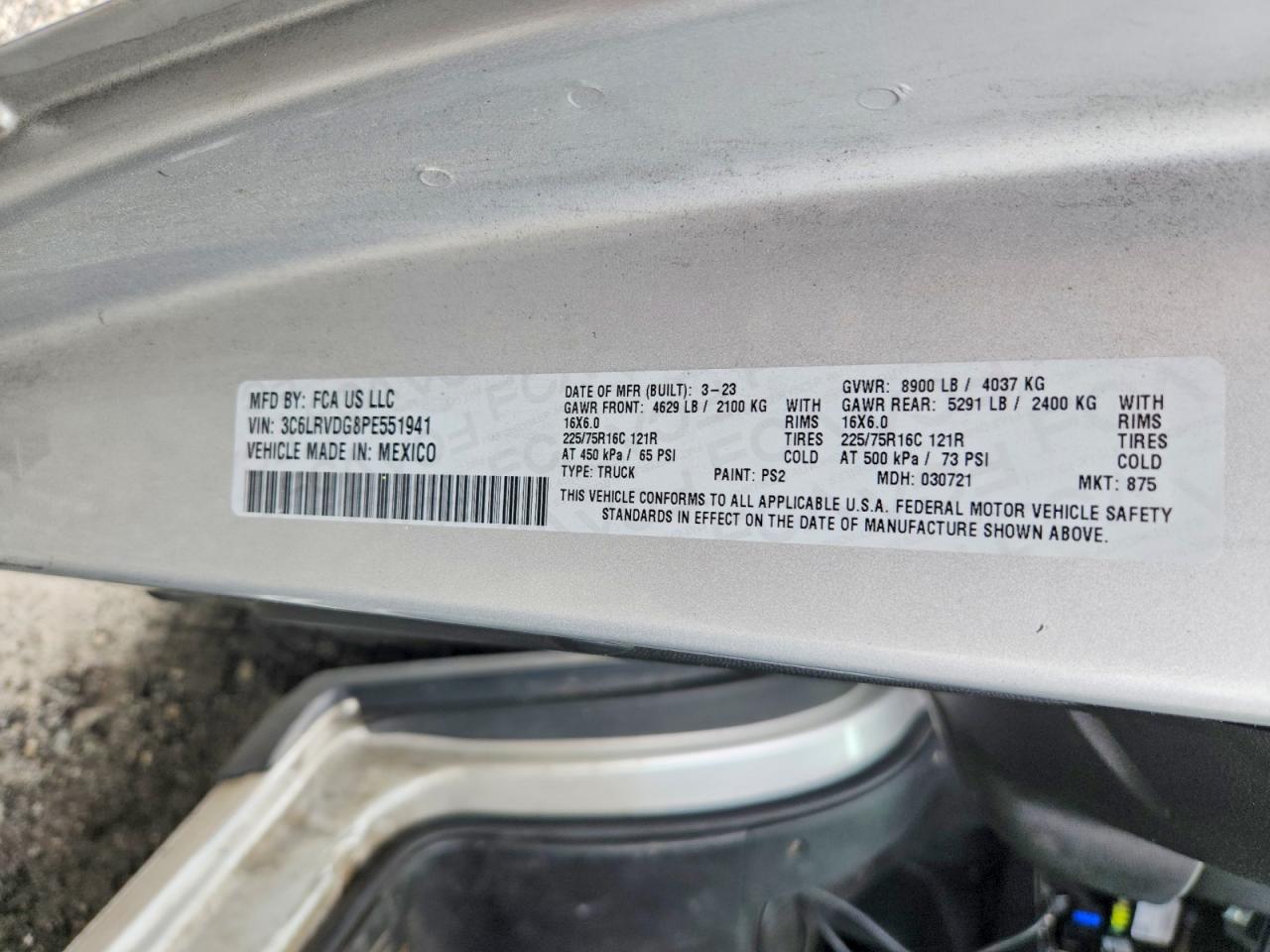 2023 RAM PROMASTER