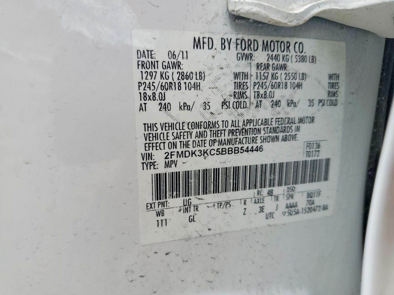 2011 FORD EDGE
