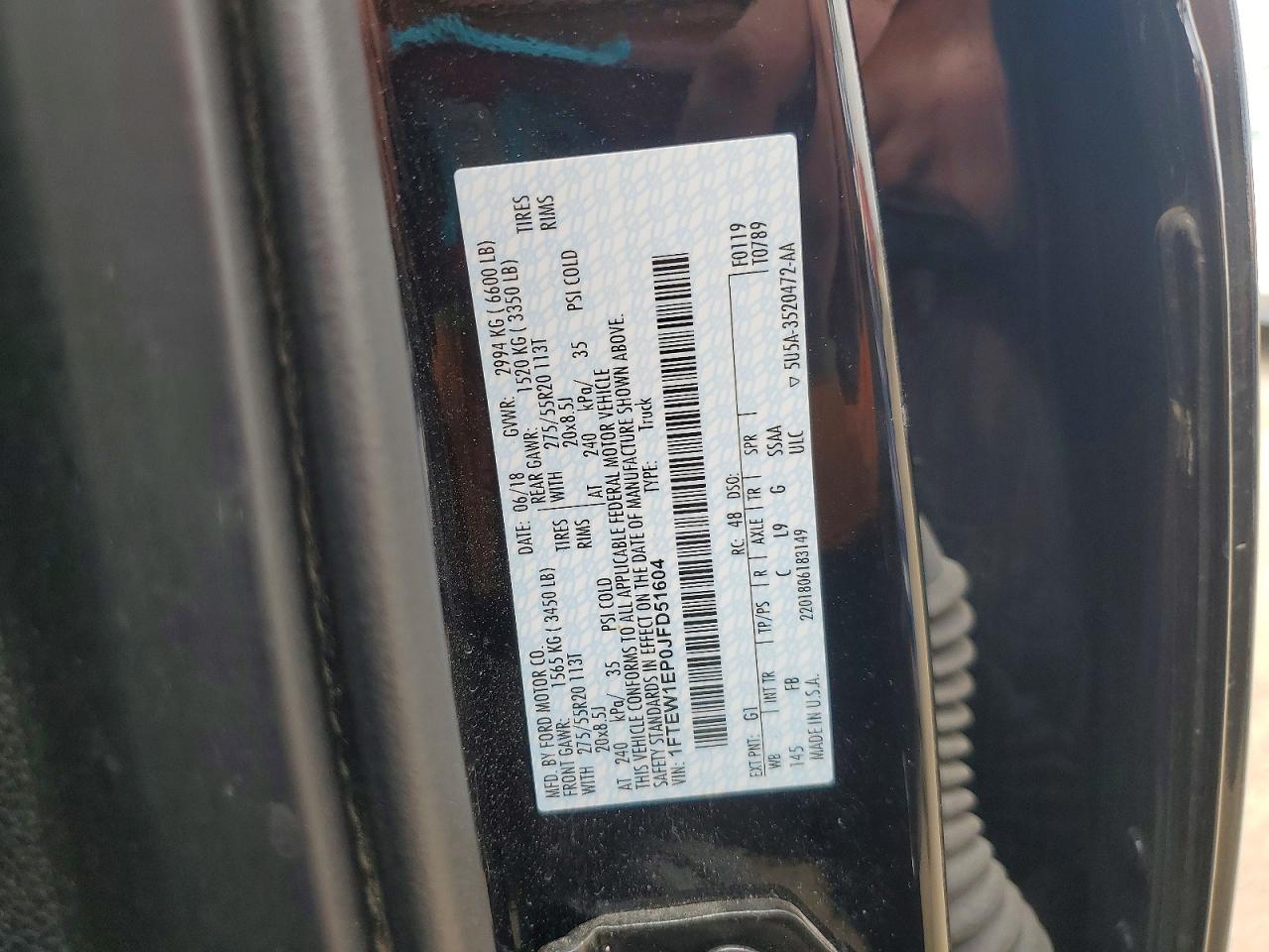 2018 FORD F150